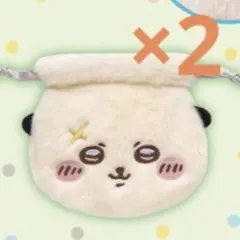 ちいかわ　おかお巾着　ラッコ　ガチャ