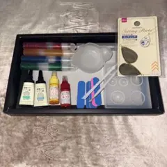 レジンアートセット 着色剤6本とモールド