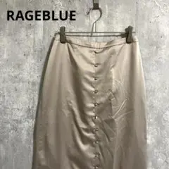 RAGEBLUE ボタン付き　サテンスカート　バックスリット　タイト　綺麗めのサムネイル