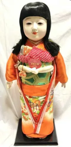 美品　市松人形　紫峰作 綸子総柄 日本人形　20号　アンティーク　昭和レトロ 2026年最新】市松人形 紫峰作の人気アイテム - メルカリ