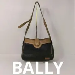 BALLY バリー ショルダーバッグ ブラック ブラウン ヴィンテージ