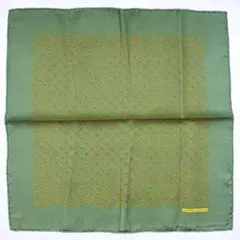 HERMES エルメス カレ45 舵柄 グリーン系 スカーフ ガヴロッシュ