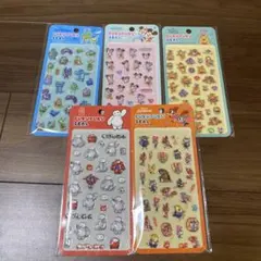 ディズニー　ベイマックス　ズートピア他　ぷくぷくシール　まとめ売り５枚セット