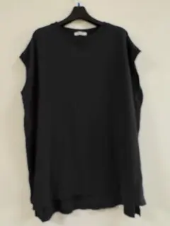 FREAK'S STORE ブラック ノースリーブ Tシャツ サイズF