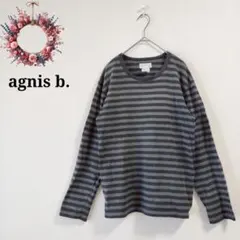 アニエスべー agnès b. ◇ボーダーTシャツ 長袖カットソー コットン M
