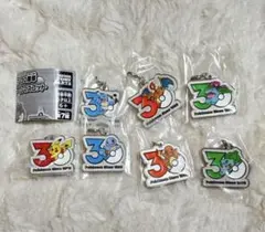 ガチャ　ポケモン30周年 メタルチャームマスコット　めじるし　　７種