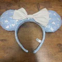 2025春新作✨東京ディズニーリゾート カチューシャ 水色✨美品