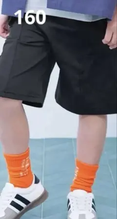 【新品 未開封】デビロック ハーフパンツ ブラック 160