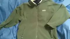 【CONVERSE】スエット生地ジャンパーライトグリーン×ベージュ