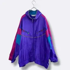 3点¥10,000 ビンテージ 古着 卸 レトロ 80's 総柄ブルゾン