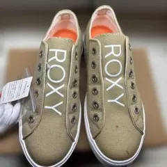 訳あり　ロキシー　スニーカー　靴　ベージュのサムネイル