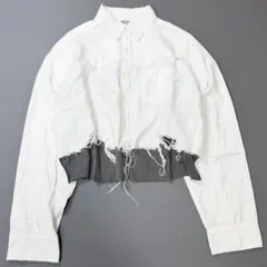 【23SS】StandAlone スタンドアローン ダメージ加工ドッキングシャツのサムネイル
