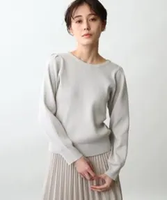 ボリューム袖 ニット