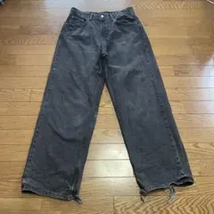 ZARA ザラ　バギー　ワイド　デニム　ジーンズ　ブラック　バギーフィット　黒