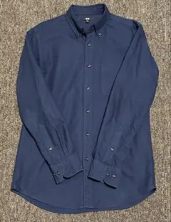 UNIQLO ネイビー ボタンダウンシャツ M