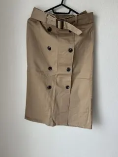 GU ロングスカートM ベージュ