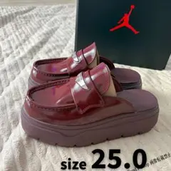 NIKE AIR JORDAN ローファー ミュール 24cm 新品 ボルドー - メルカリ
