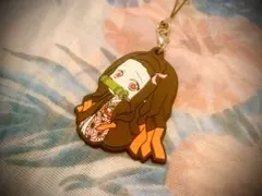 鬼滅の刃 一番くじ 竈門禰豆子 ラバーストラップ ラバスト