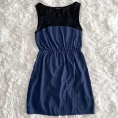 パーティドレス ノースリーブ ワンピース ラウンドネック ストレッチ エレガント