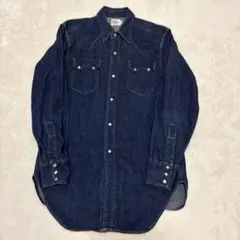 【美品】Levi's ショートホーン ノコギリ歯 復刻 ウエスタンシャツ L