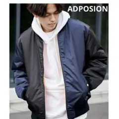 ビッグシルエットMA-1フライトジャケット アドポーション ADPOSION