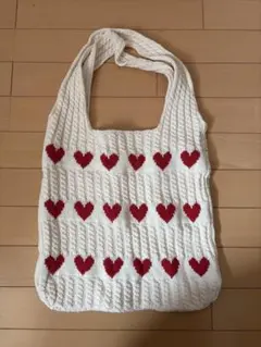 SHEIN ハートのニットバッグ