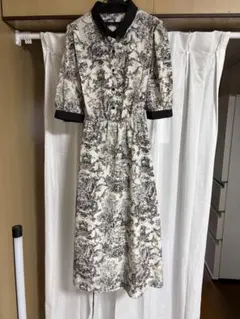NEKO様専用！！！！！！！半袖ホワイト柄　ワンピース　3L NEKO様専用！！