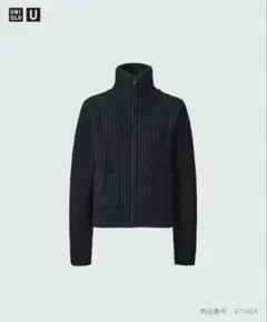 UNIQLO U ラムブレンドジップアップジャケット Lサイズ ブラック