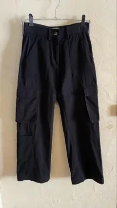 ブラックカーゴパンツ レディース【H&M】7ポケット
