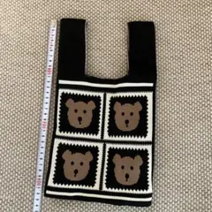 ニット素材　ハンドバッグ