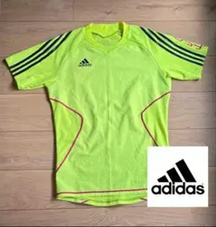 adidas 蛍光イエロー シャツ