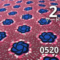 SALE【2ヤード】0520 アフリカンプリント　アフリカ布　パーニュ
