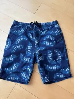 URBAN RESEARCH リーフ柄 ショートパンツ ネイビー Mのサムネイル