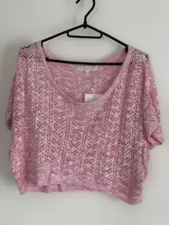 最終価格　新品タグ付き) MERCURYDUO マーキュリーデュオ　ピンクニット