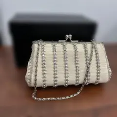 ★ラインストーン★ ビジュー クラッチバッグ チェーン付き パーティー♪