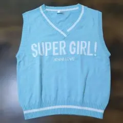 JENNI LOVE ニットベスト ライトブルー