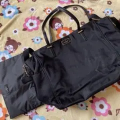 kate spade ブラック マザーズバッグ トート