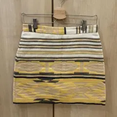 【美品】ZARA BASIC ストライプタイトスカート