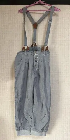 《最終値下げ》子供用 Mサイズ デニムオーバーオール サスペンダー付き