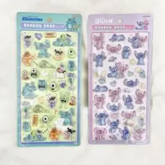 【新品】ディズニー　ボンボンドロップシール　モンスターインク　スティッチ　正規品