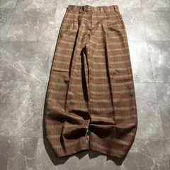80s vintage wool check slacks retro cboy