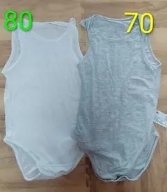 ベビー メッシュ コットン 肌着 インナー ロンパース ユニクロ 70 80
