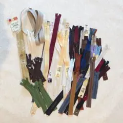 多色ファスナー、70本セット