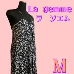ラ　ジエム　La gemme ワンピース　M 黒に白の模様