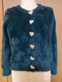 ZARA　ハートボタンカーディガン