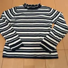 Khalita ネイビー/ホワイト ストライプ セーターのサムネイル