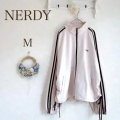 NERDY ジャージ　トラックジャケット　ピンク　サイドライン　Mのサムネイル
