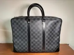 【値下げ】LOUIS VUITTON ブラック ダミエ ビジネスバッグのサムネイル