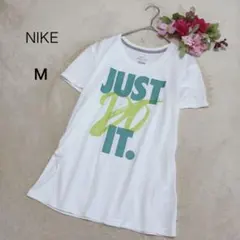 【NIKE ナイキ】半袖Tシャツ ロゴプリントドライフィット ホワイト Mサイズのサムネイル