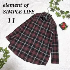element of SIMPLE LIFE チェック柄シャツ 11（L相当）